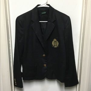 Lauren Ralph Lauren blazer w/embroidered crest